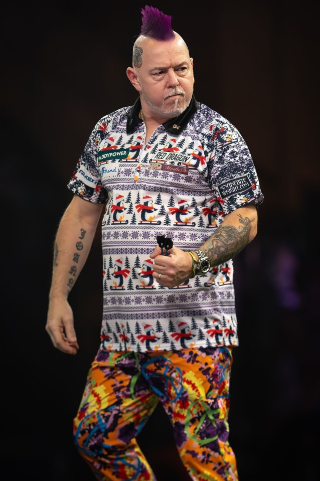 Peter Wright produced his best performance of the year to knock out Luke Humphries