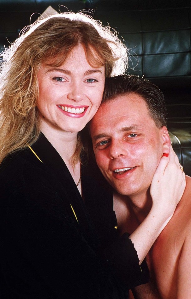 The couple in 1994 filming