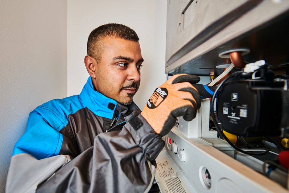 Sunny Solanki, British Gas service and repair engineer shares hit top tips to protect your boiler this winter