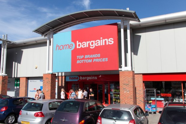 Home Bargains store entrance.