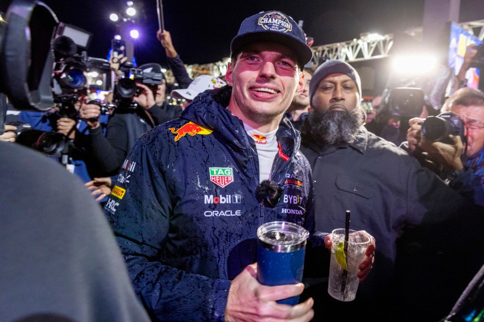 Meanwhile Max Verstappen was crowned four-time world champ last month in Las Vegas