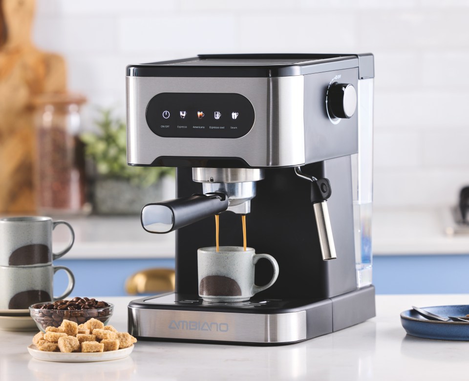 Aldi is also offering a brand-new coffee-maker in its Specialbuy range