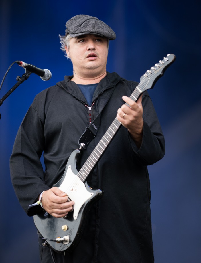 GLASTONBURY, ENGLAND - JUNE 24: Pete Doherty of The Libertines performs live on the Other Stage during day three of Glastonbury Festival at Worthy Farm, Pilton on June 24, 2022 in Glastonbury, England. (Photo by Samir Hussein/WireImage)