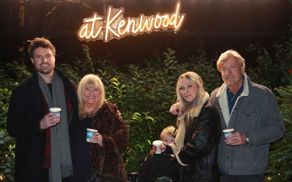 Chloe on a family day out with her brother Jack, parents Judy and Richard, plus her nephew Kit and daughter Bodhi