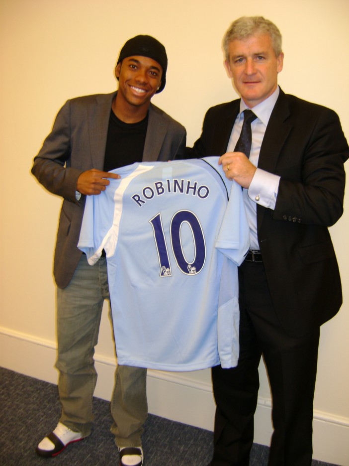 Robinho was Man City's first marquee signing