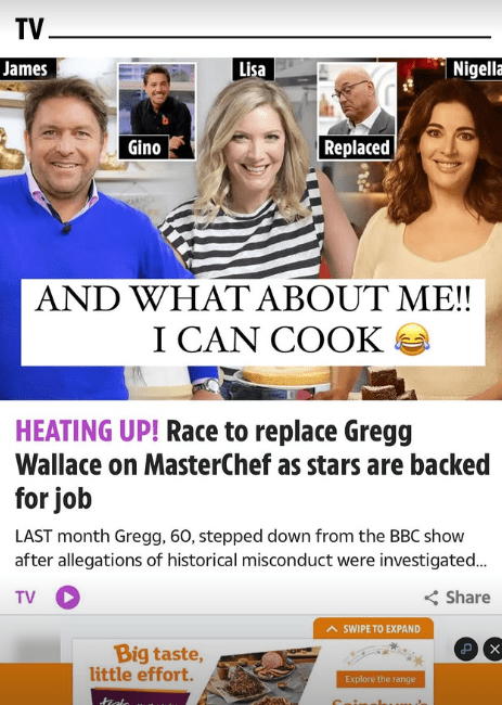 Joe begged for the MasterChef hosting job