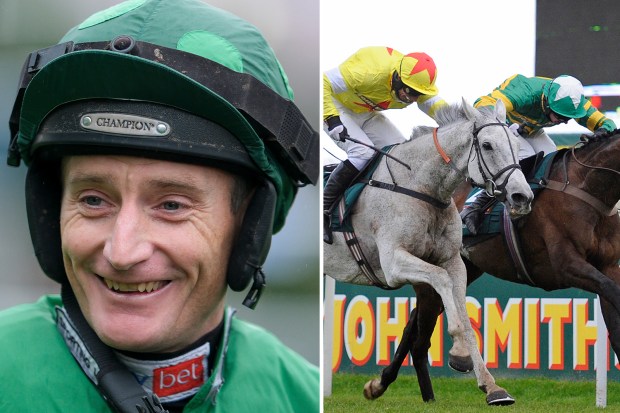 Jockey Jacob in green silks, and a horse race.