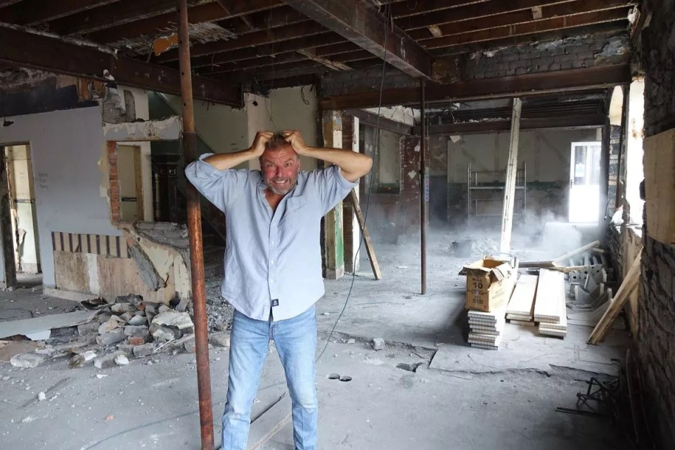 Martin Roberts tore his hair out at times while renovating a Welsh pub