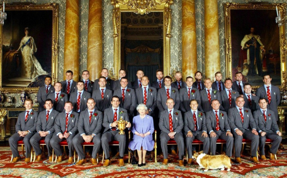 The England rugby team were welcome to Buckingham Palace to be honoured by Queen Elizabeth II