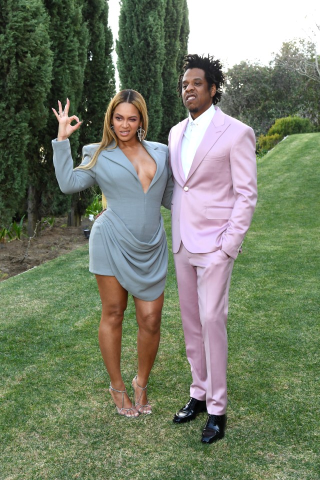 Jay-Z spoke about his wife Beyoncé as he responded to the claims - pictured here together in 2020