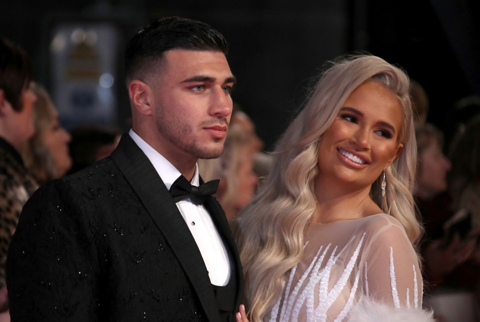 Tommy Fury and Molly-Mae Hague at the National Television Awards.