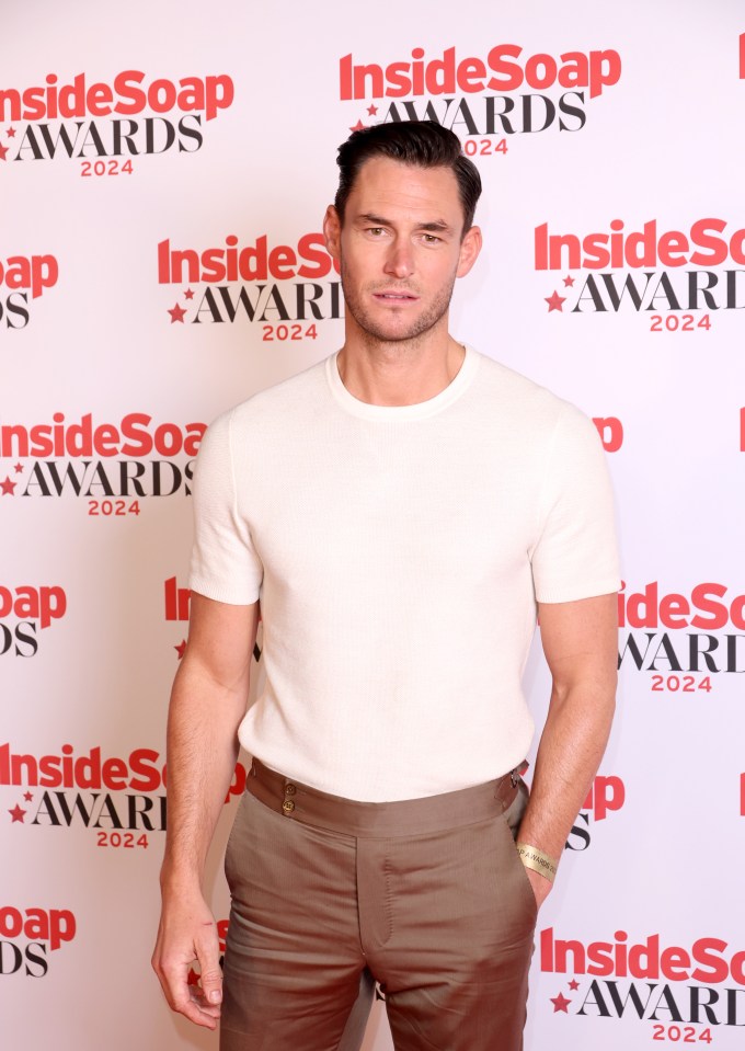 James Farrar at the Inside Soap Awards.