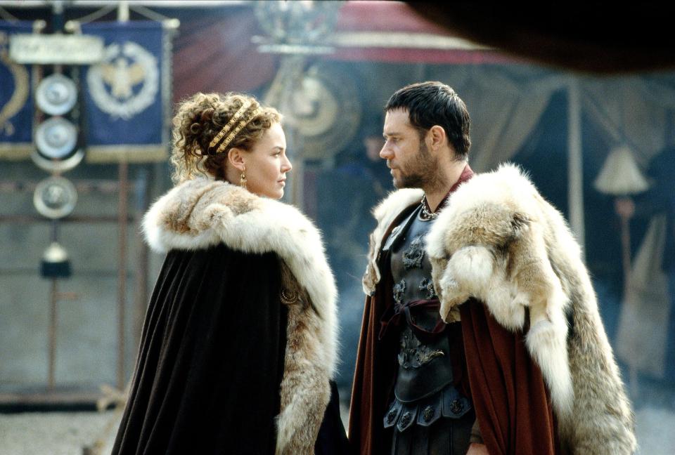 Neilsen in Gladiator in 2000 opposite Russell Crowe