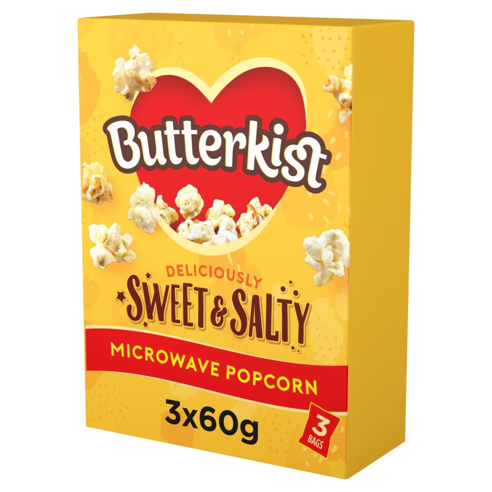 Usually £2.50, a box of Burrerkist popcorn is now £1.75 with a Tesco Clubcard