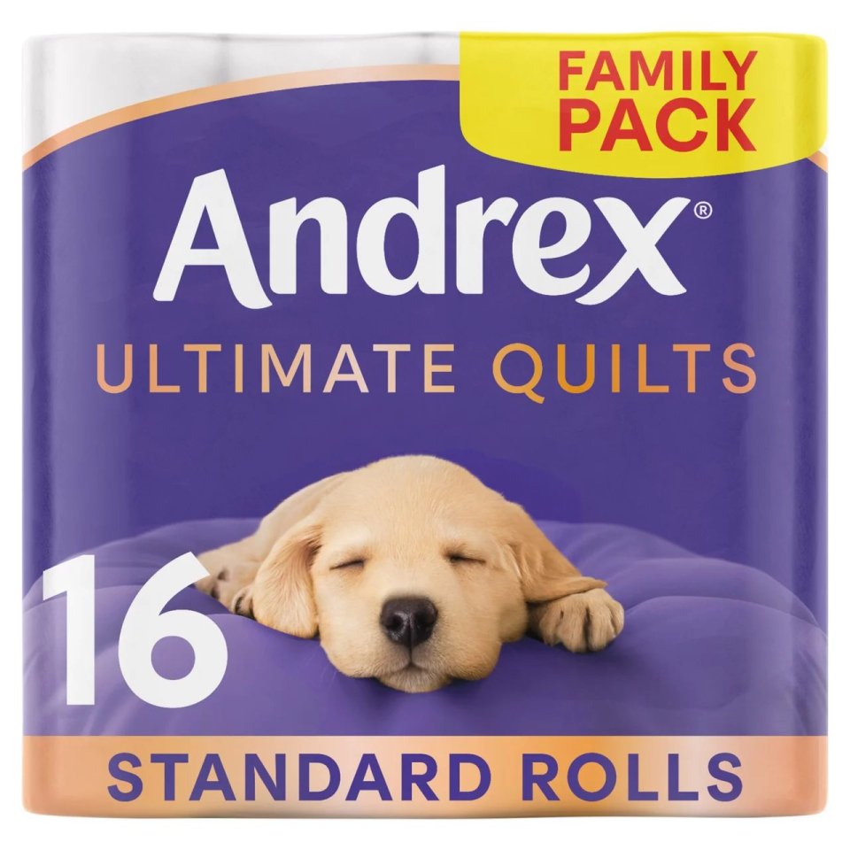 A 16-pack of Andrex Ultimate Quilts toilet rolls is now reduced at Morrisons