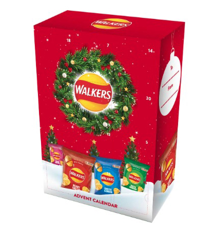 The Walkers advent calendar costs £10 from Iceland