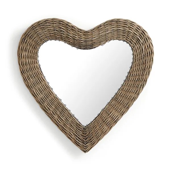 Get the look of love in this heart-shaped wicker mirror for £50 at Dunelm (in store only)