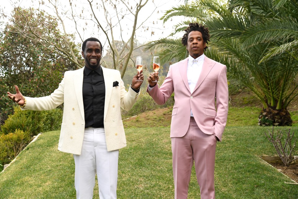 Sean 'Diddy' Combs raising a toast to his and Jay-Z's success at a 2020 'Black Billionaires' brunch