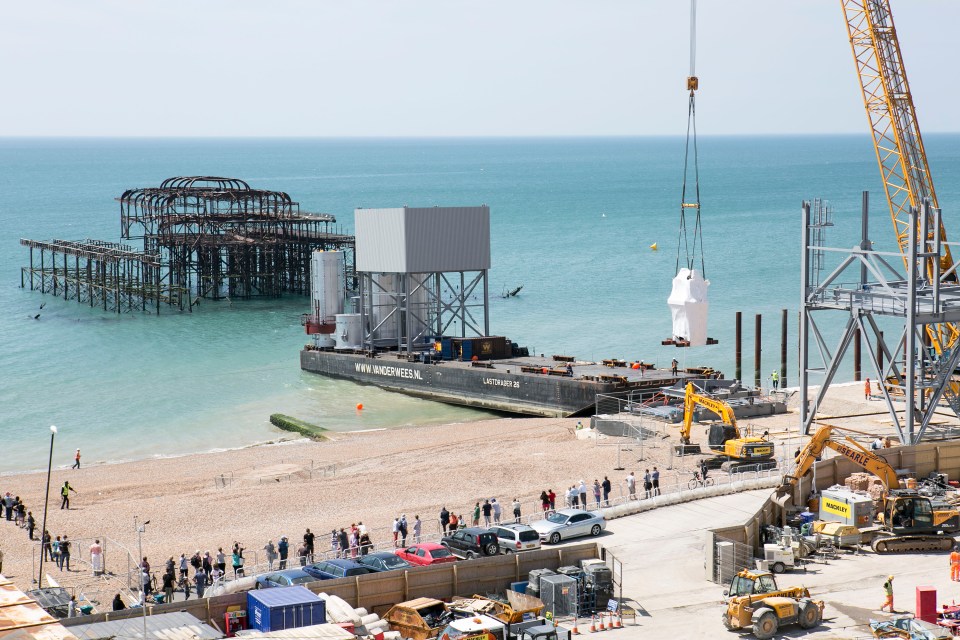 Set opposite the derelict West Pier it gives a panoramic view of the seaside resort