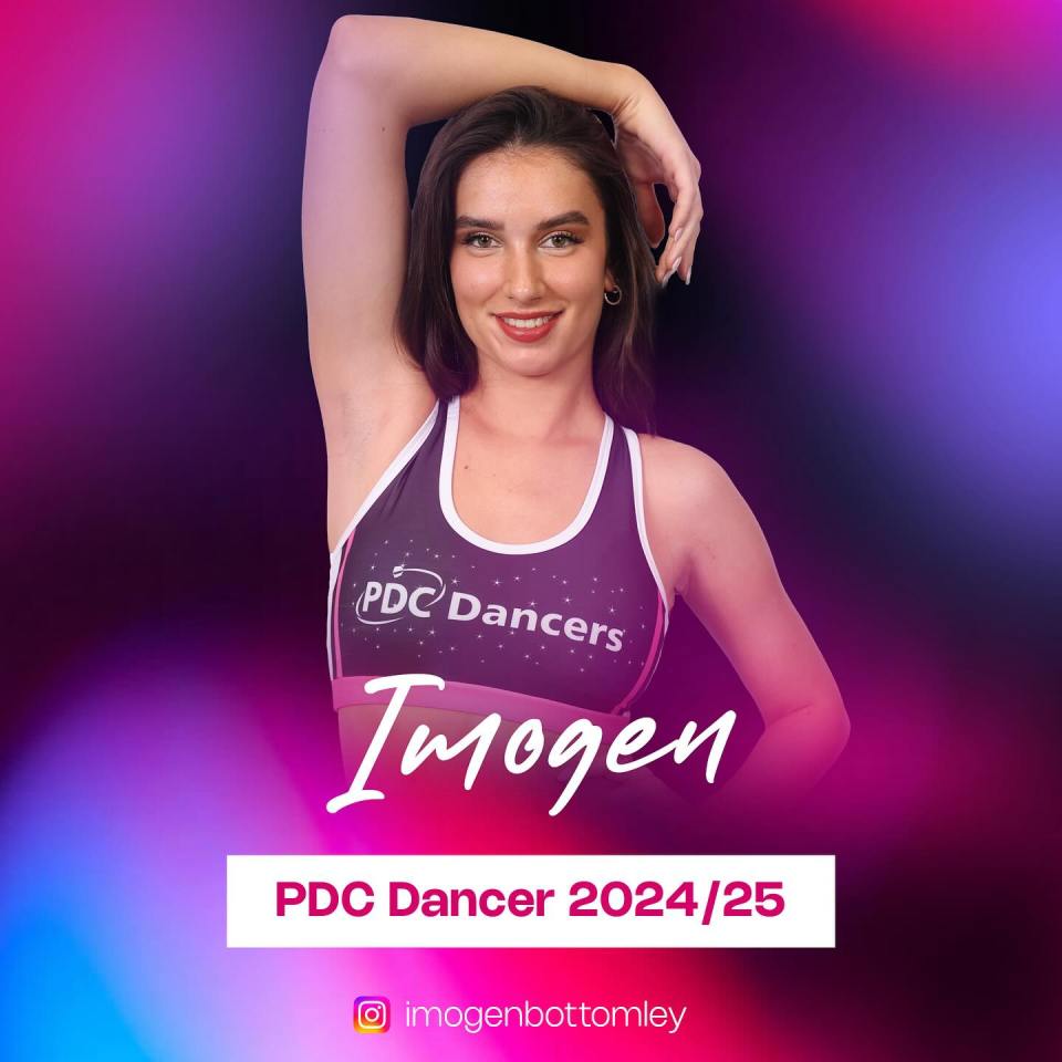 Imogen is one of four new girls joining the PDC dancer troupe