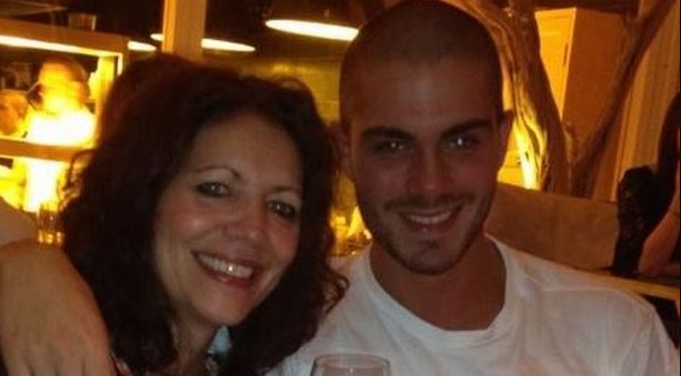 Max George with his mother, Barbara.