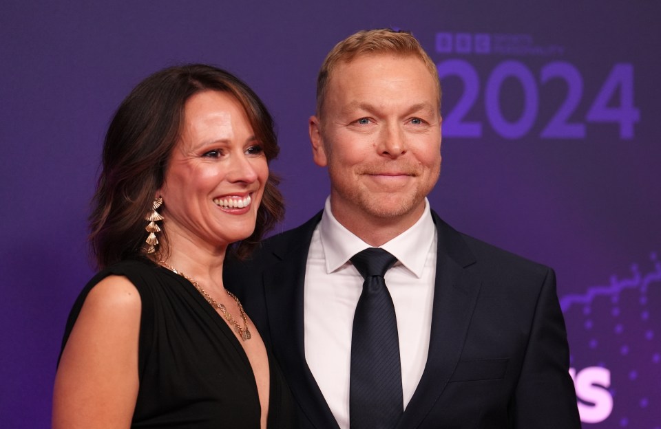 Sir Chris Hoy and Sarra Kemp at the 2024 BBC Sports Personality of the Year Awards.