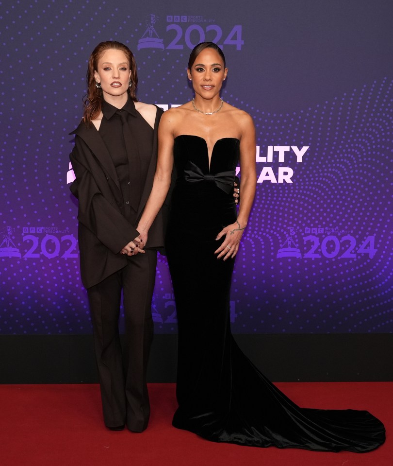 Singer Jess Glynne and Alex Scott arriving