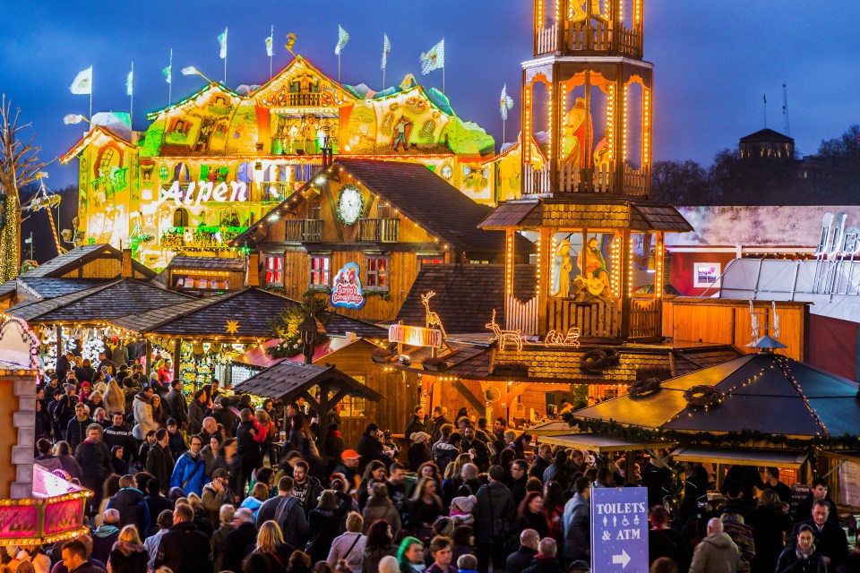 A man was taken to hospital after an alleged chemical attack at Winter Wonderland in London