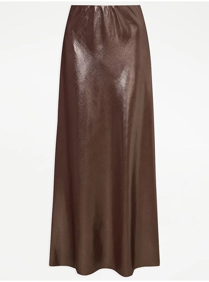 Or try this bronze skirt, £12 from George at Asda