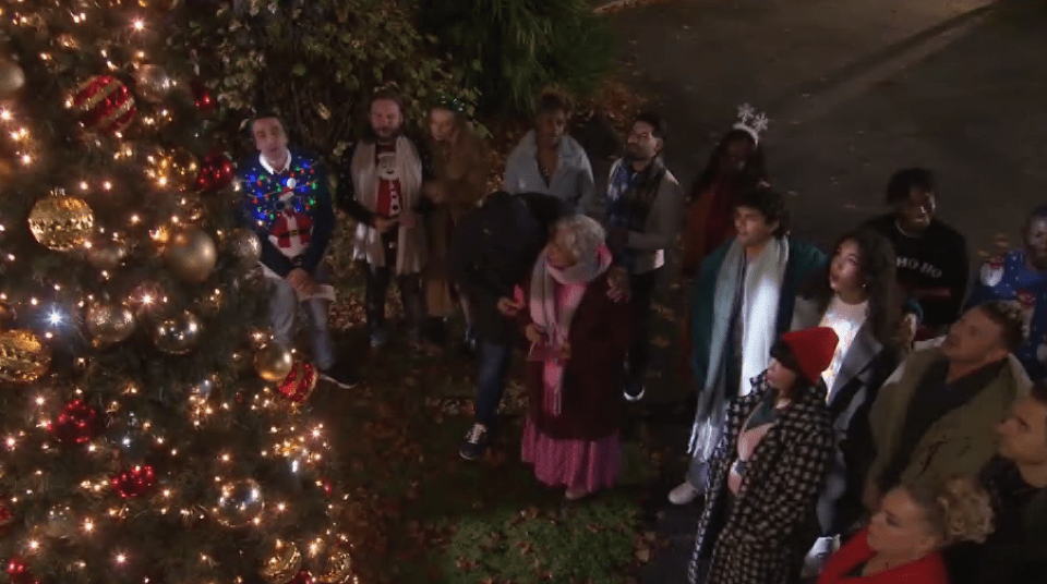 Hollyoaks have aired a horror shooting in dramatic Christmas scenes