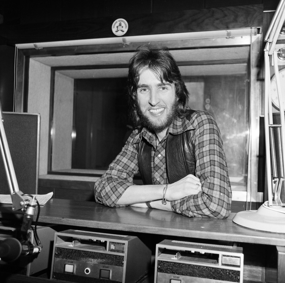 BBC disc jockey Johnnie pictured in 1976