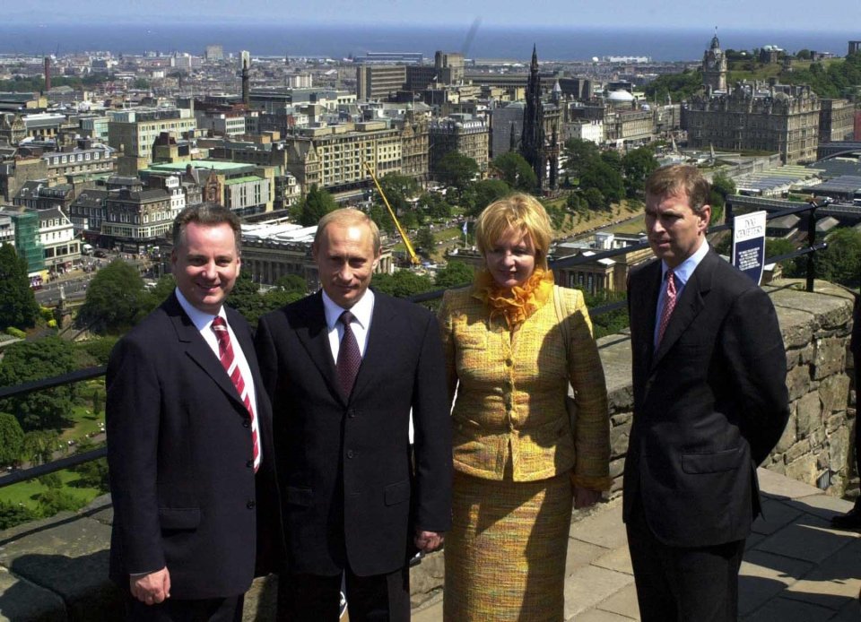 Putin hanging out with Prince Andrew in Edinburgh