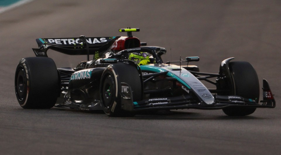 Lewis Hamilton drove his final race for Mercedes