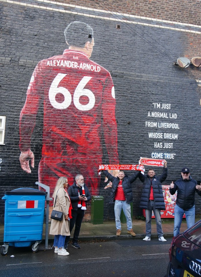 Alexander-Arnold is adored by Liverpool fans - he even has his own mural