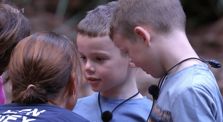 Coleen’s youngest sons were keen to tell their mum about their recent football matches