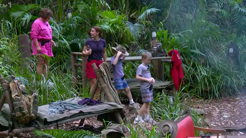 Coleen's sons even got to visit the dunny in the jungle