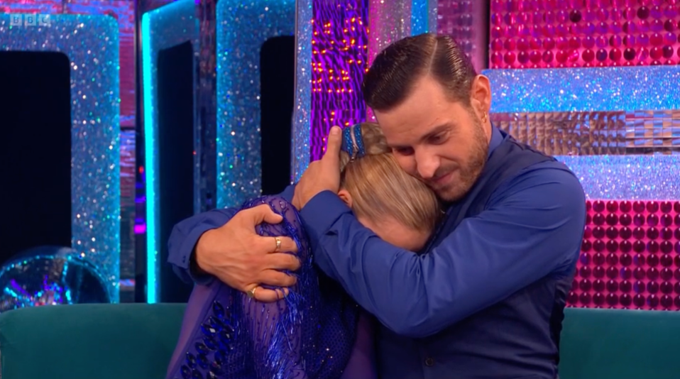 Sarah and Vito had an emotional moment as they got through to the final