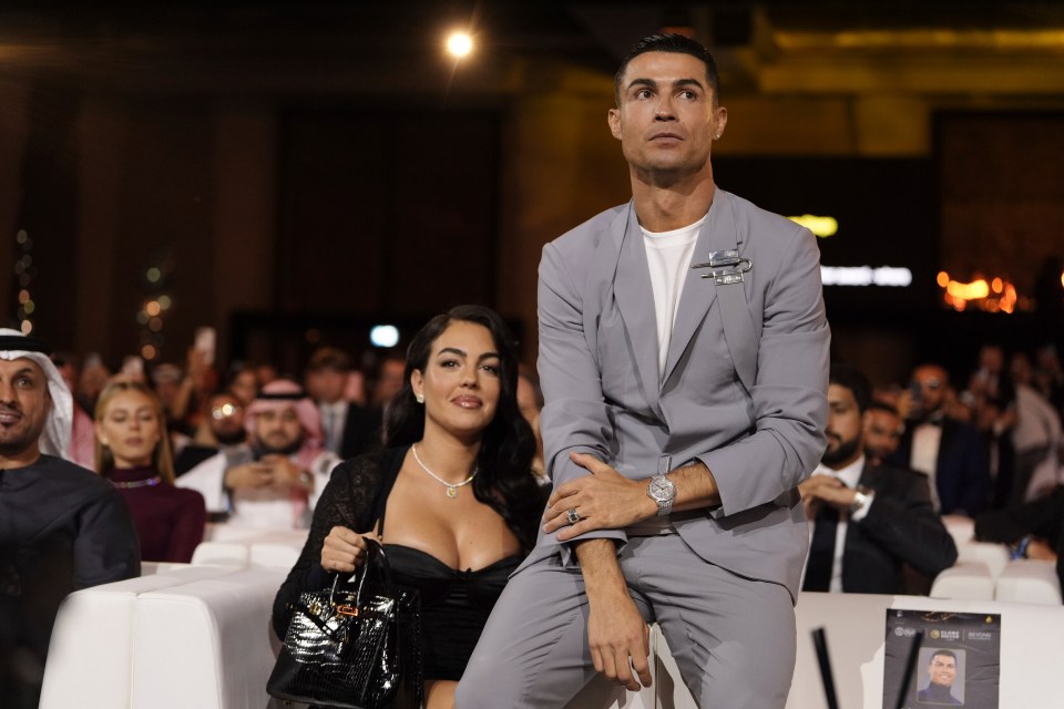 Cristiano Ronaldo and partner Georgina Rodriguez attended Friday's Globe Soccer Awards