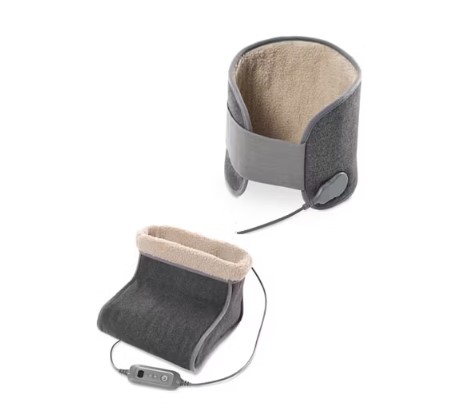 Aldi's Heating Assortment features a Neck/Back Heating Pad, Foot Warmer and Lumbar Belt