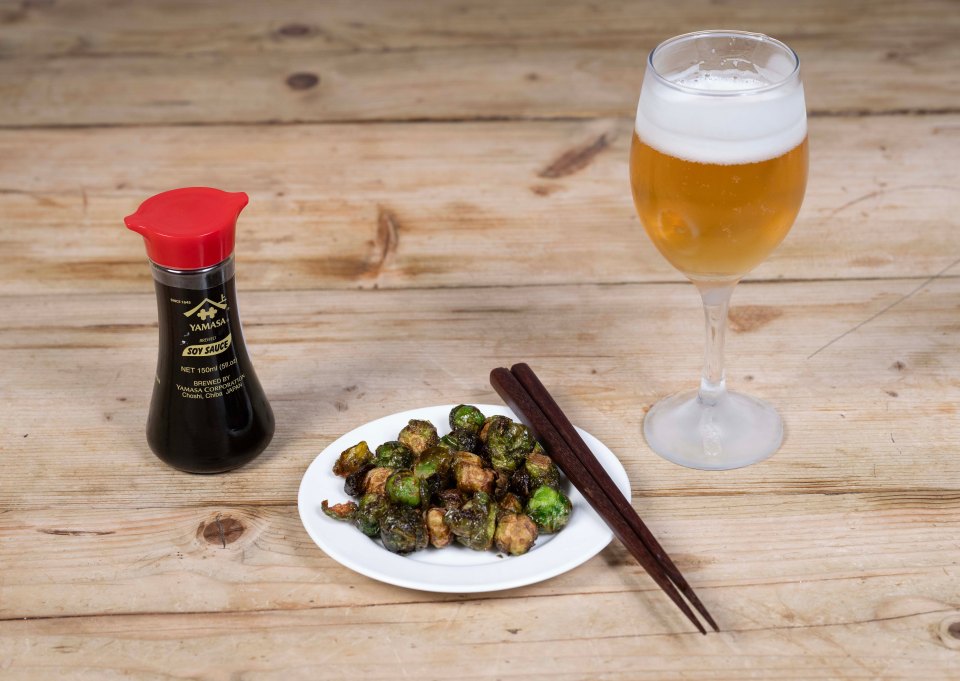 if you are eating sprouts alone as a snack, add a cold beer as an accompaniment