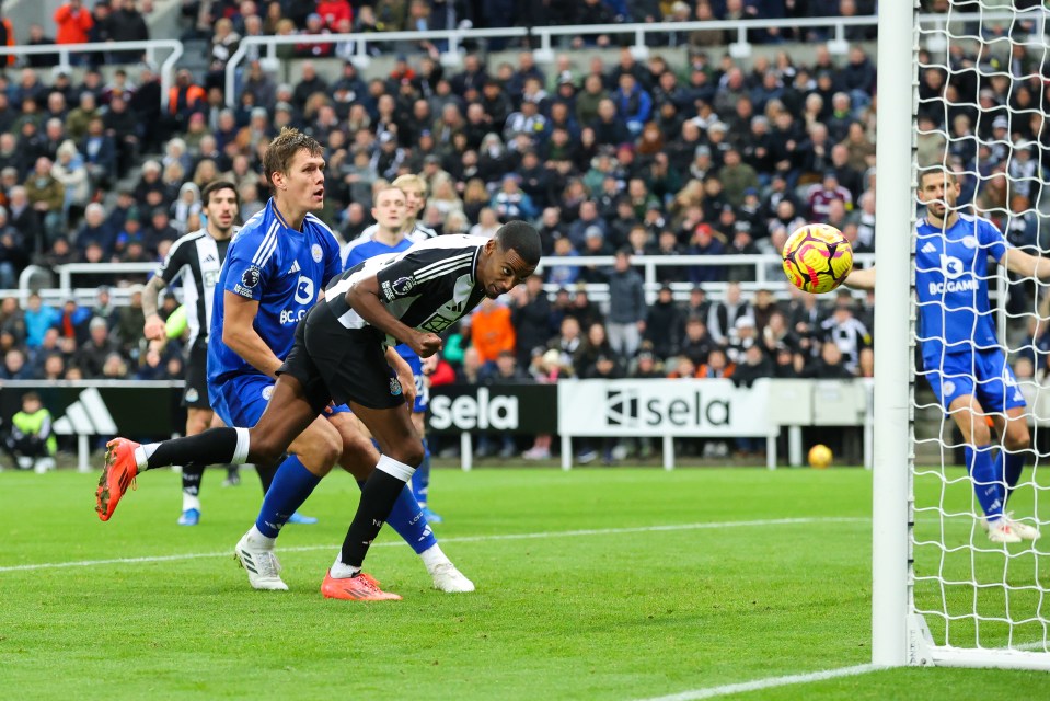 Isak headed the second of the Toon's three second-half strikes