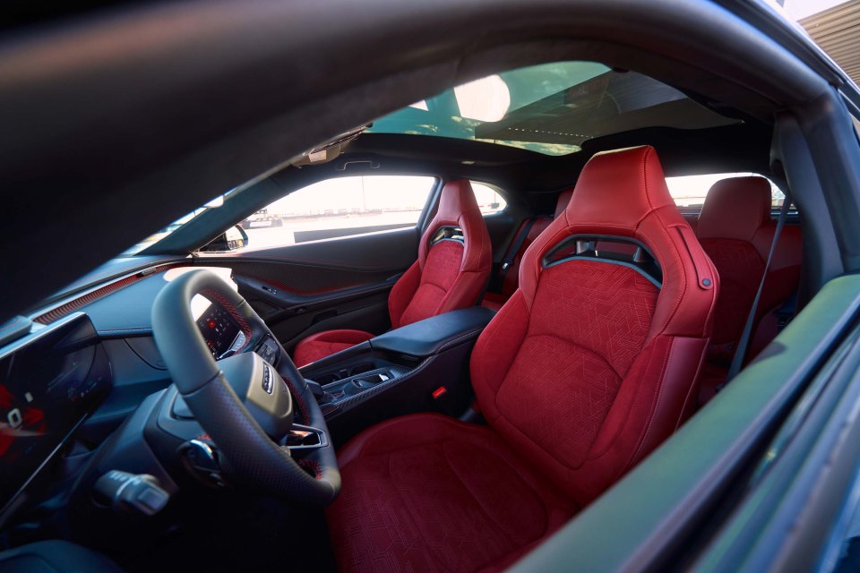 The all-new Dodge Charger Daytona Scat Pack with Demonic Red seats