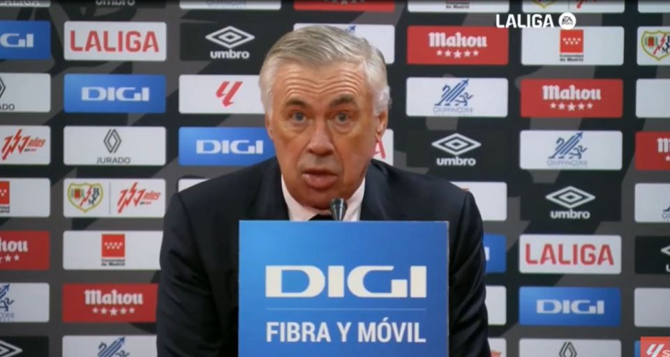 But there was a reason for Ancelotti's fuller lips