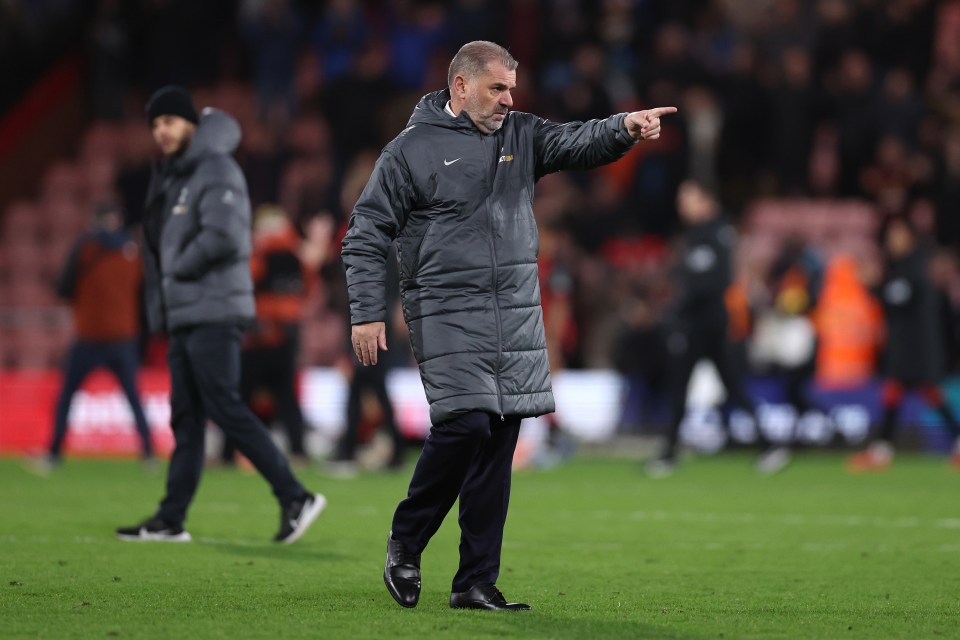 Ange Postecoglou was involved in a tense exchange with a fan