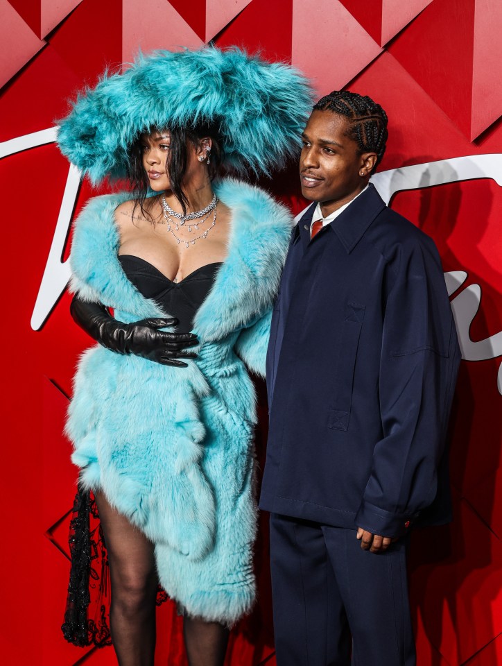 Rihanna appeared on the red carpet alongside A$AP Rocky