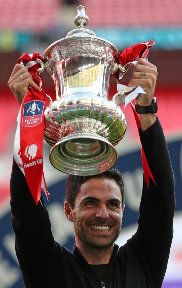 Mikel Arteta guided Arsenal to FA Cup glory in his debut season at the club