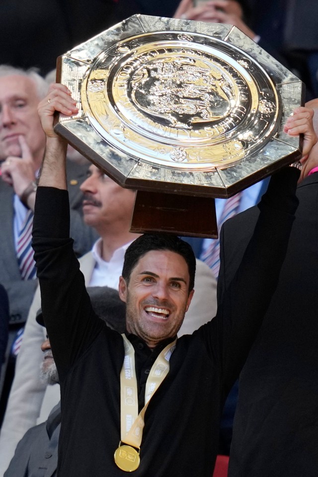 The Spaniard also counts the Gunners' Community Shield triumphs during his reign as major trophies