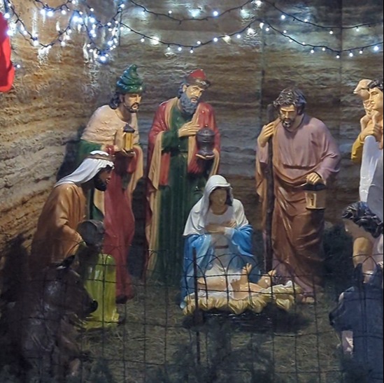 The traditional nativity scene in the Nerubayske grotto, beneath the outskirts of Odessa