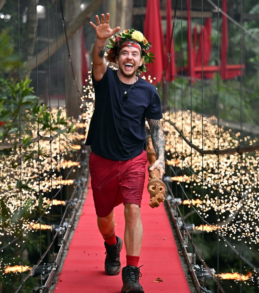 McFly star Danny Jones was crowned King of the Jungle