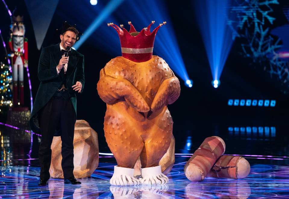 Joel Dommet with Turkey Crown on The Masked Singer